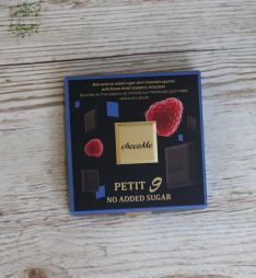 flower delivery Budapest - chocoMe Petit9 Dark chocolate bars with raspberries without added sugar