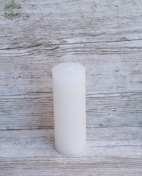 flower delivery Budapest - big white candle (19*7cm)