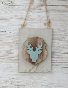 Wooden board with deer 16cm