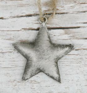 akasztós fém csillag (4cm)