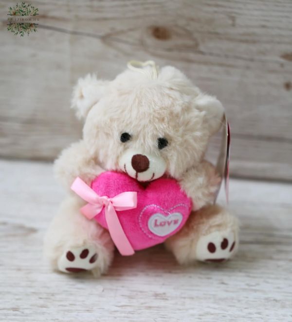 Small teddy with heart 15cm