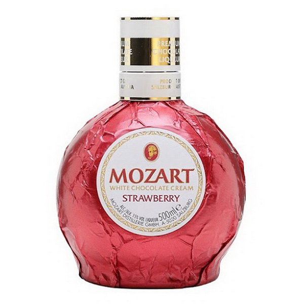 flower delivery Budapest - Mozart Strawberry 0,5 l 15 % 
