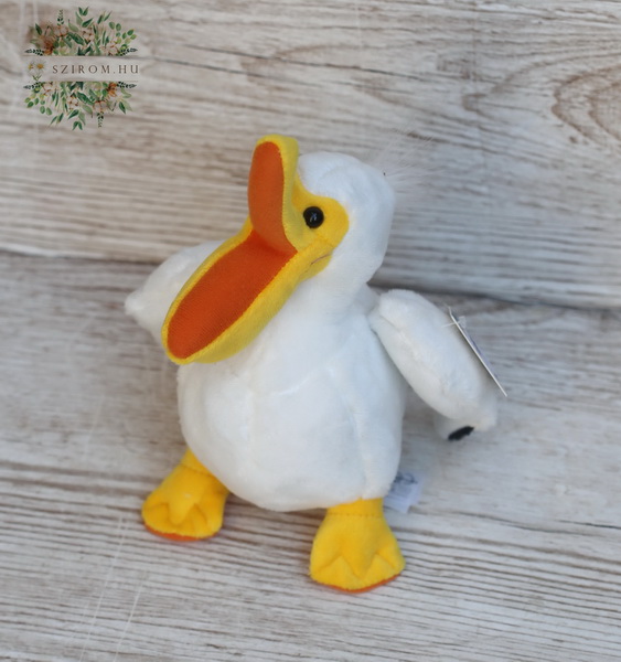 flower delivery Budapest - plush pelican (17cm)