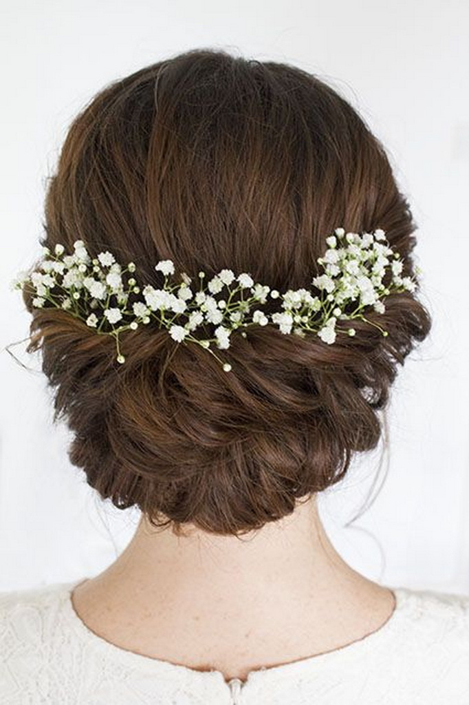 flower delivery Budapest - hair flowers, gypso (white)