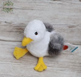 flower delivery Budapest - plush seagull 20cm
