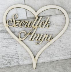 flower delivery Budapest - Love you Mom wooden sign (10cm)