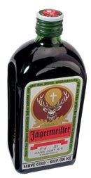 A bottle of Jägermeister bitter liqueur 0,7l