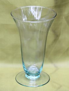 talpas üveg váza (19x12cm)