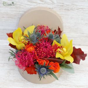 Moderner Herbst Blumenbox (9 stiele)
