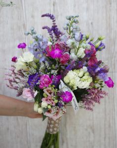 purple-pink summer season-bouquet 