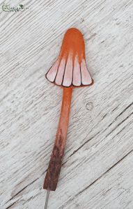 orangenfarbige Holzpilz auf Stäbchen (23cm)
