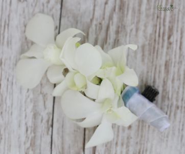 hajdísz fehér dendrobium orchideával