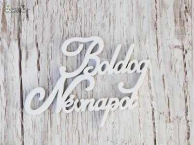 Happy names day wooden sign 10 cm