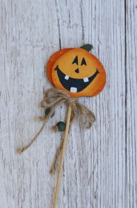 Pumpkin on stick