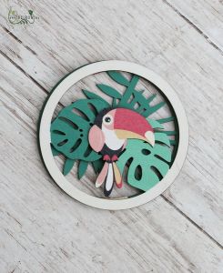 Hanging decor with tucan (9,5 cm)