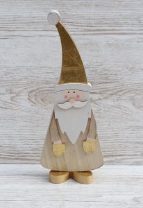 Wooden santa 33cm