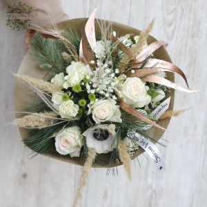 Winter bouquet with stipa grass (17 stems)
