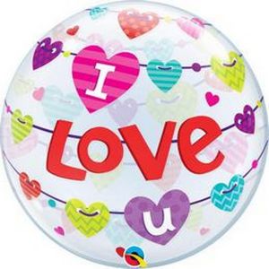 Balloon on stick, 44cm, Love