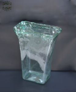 rectangular design glass vase (29*23cm)