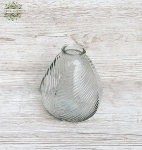 Vase mit Blattmuster 16cm