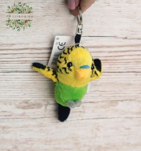 Plush parrot keychain 10cm