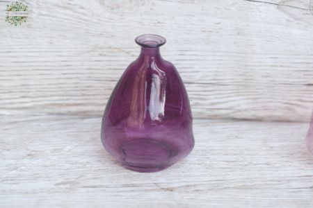 kleine violette asymmetrische Vase (11.5cm)