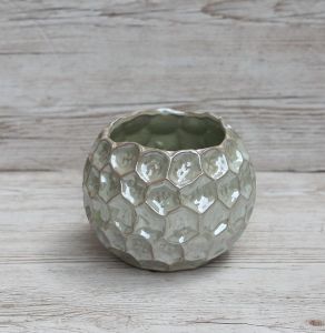 honeycomb vase or pot ( 13 x 9cm )