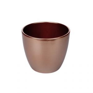 Ceramic pot rosegold 19cm