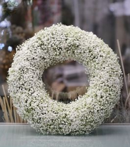 Gypsophila wreath 60cm