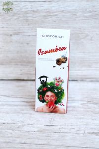 Szamócapálinka töltetű étcsokoládé