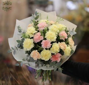 Bunch of fresh carnations, 20 stems