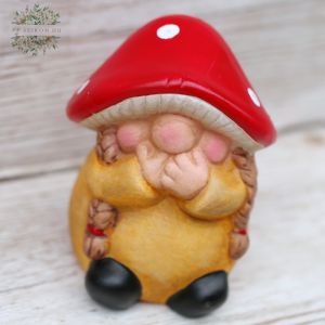 ceramic laughing gnome mom (13cm)