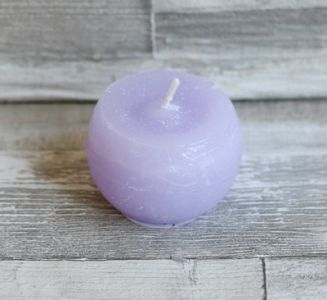 small purple sphere candle (4,5x6cm)