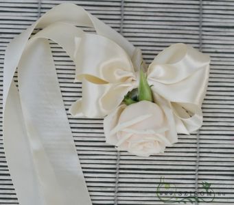 wrist corsage made of rose (white)