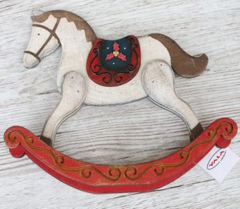 Wood rocking horse (26 cm)
