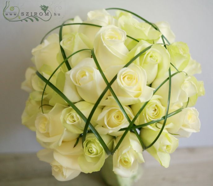 Menyasszonyi csokor (rózsa,fehér)