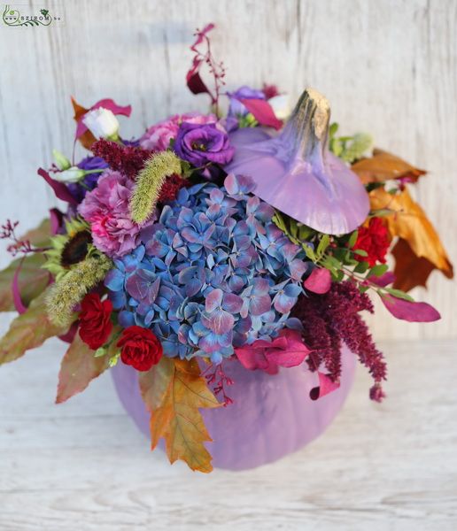 Purple pumpkin bouquet