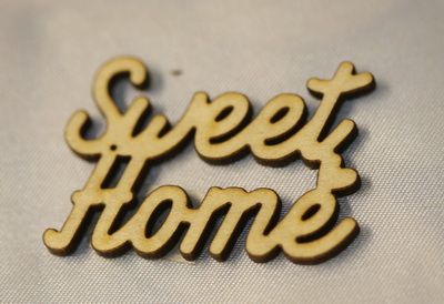 Sweet home wooden sign (5cm)