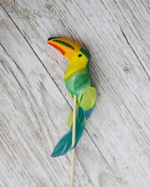 green-yellow stick with Toucan (12cm)