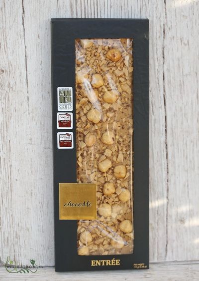 chocoMe Handgemachte blonde Schokolade mit piemontesischen Haselnüssen, Kaffee, Karamell (110 g)