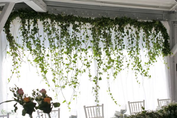 Background decoration with ivy