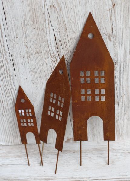 Rusty cottage decor set (3 pieces)