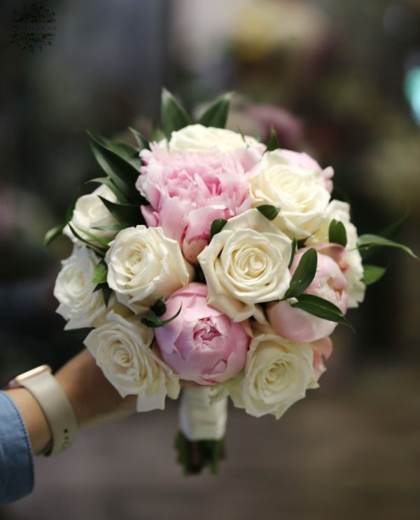 Bridal bouquet (peony, rose, pink, white)