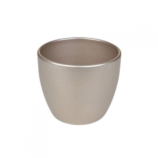 Ceramic pot champagne 15cm