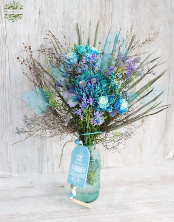 Blue sea style vase