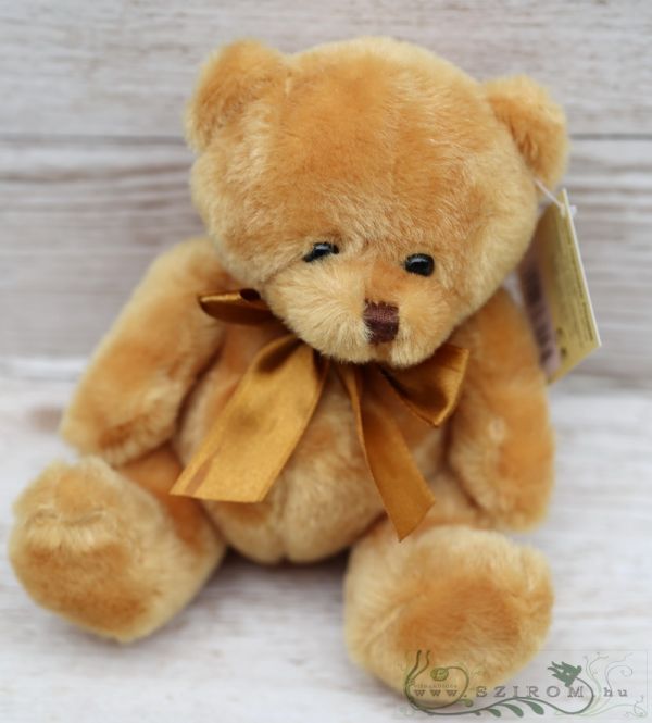 rostbrauner Teddybär mit Schleife (15cm)