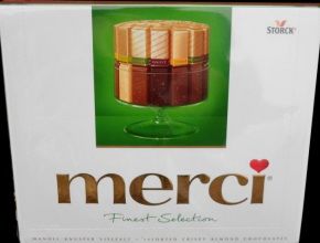 Green Merci 250g (chocolates with nuts )