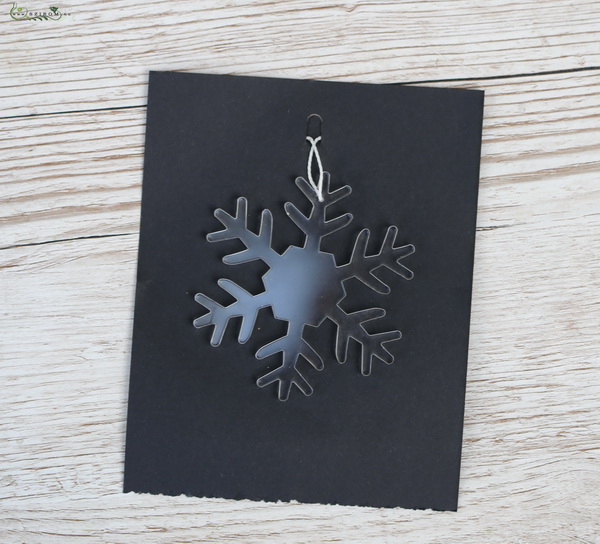 flower delivery Budapest - Seethrough snowflake christmas ornament 8cm
