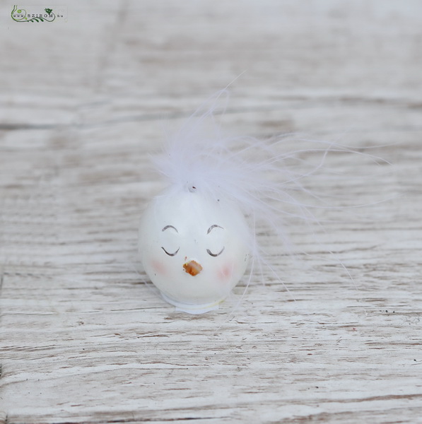 flower delivery Budapest - Ceramic egg with hair 4 cm