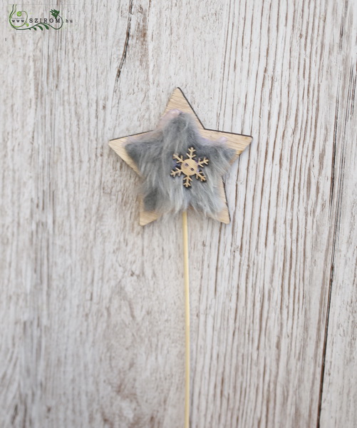 flower delivery Budapest - Soft star with stick (7cm)